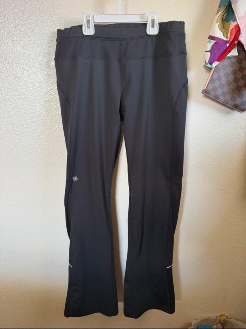 Athleta Black Flare Athletic Pants